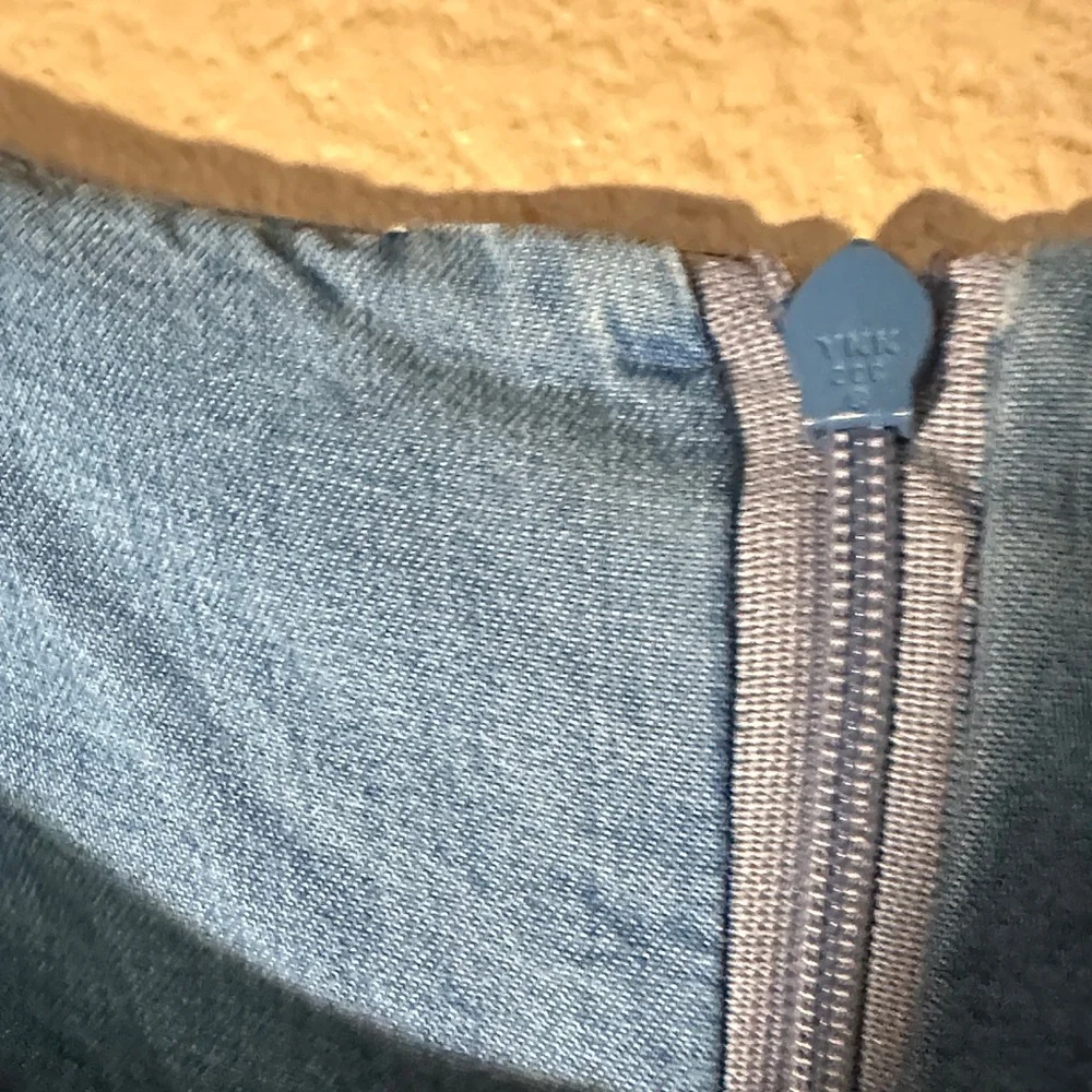 Zara Blue Long Sleeve Denim Dress - Picture 9 of 9